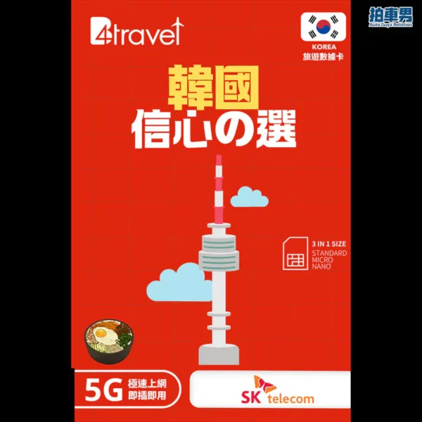 韓國漫遊 SIM 卡 B4travel